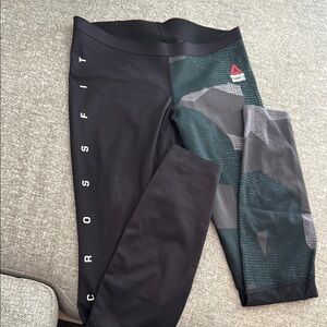 Reebok CrossFit Women Compression Leggings Fitness Running Pants Sports Black